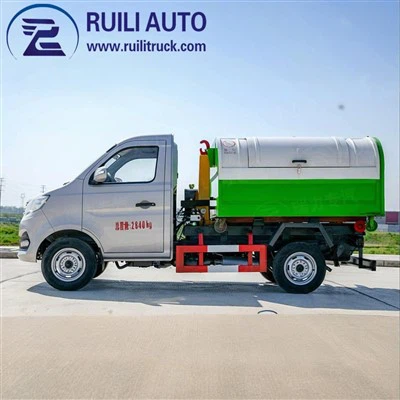 3 Tons Hook-Lift-Arm Garbage Truck